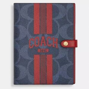 Notebook In Signature Canvas With Coach Graphic